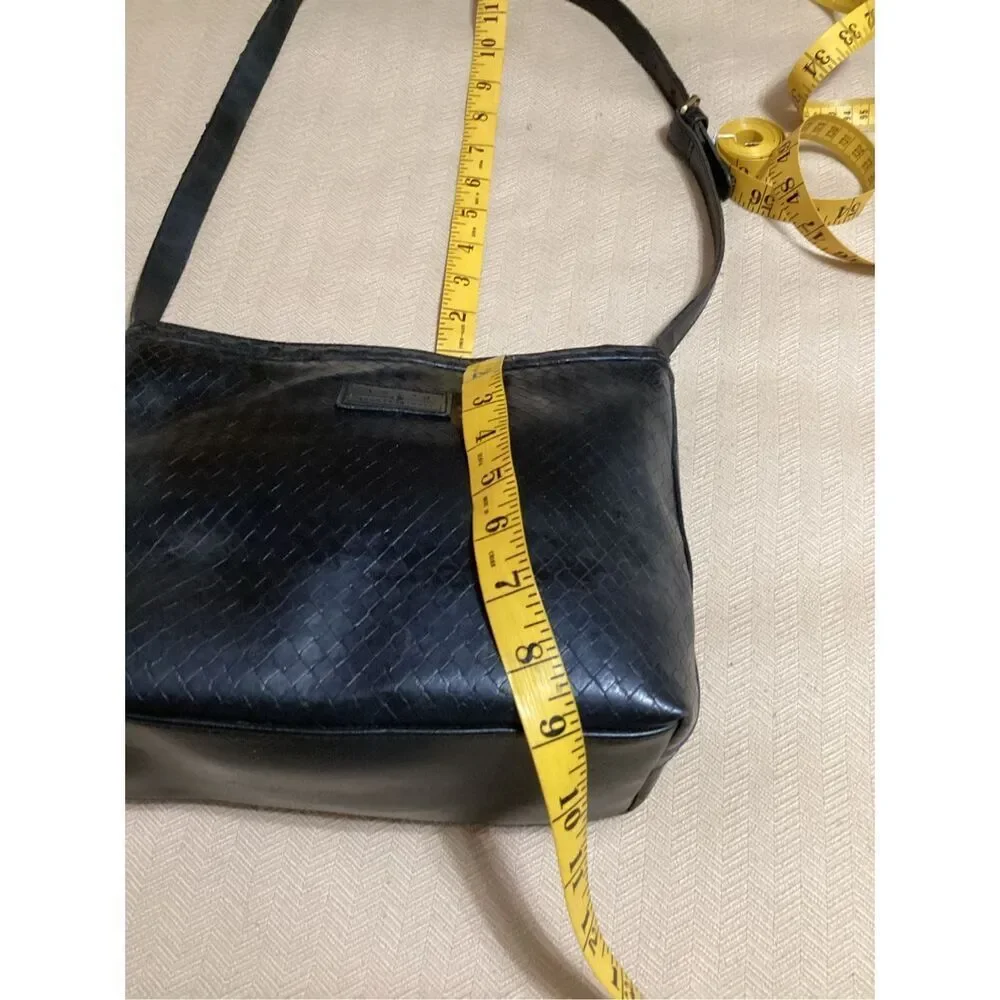 Relic Black Woven Crossbody Bag